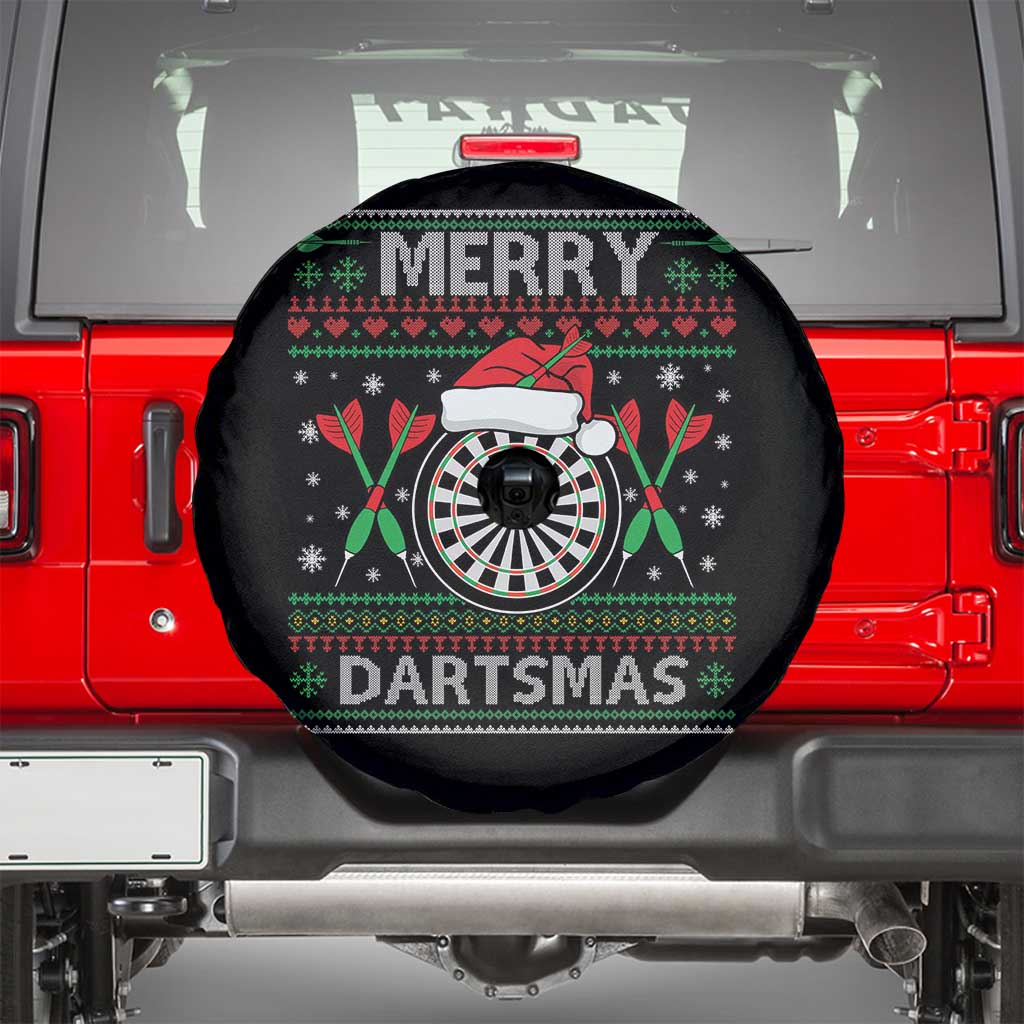 Christmas Dart Player Gift Spare Tire Cover Merry Dartsmas - Wonder Print Shop