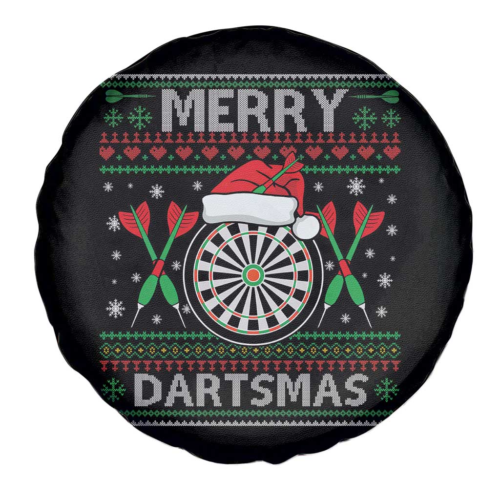 Christmas Dart Player Gift Spare Tire Cover Merry Dartsmas - Wonder Print Shop