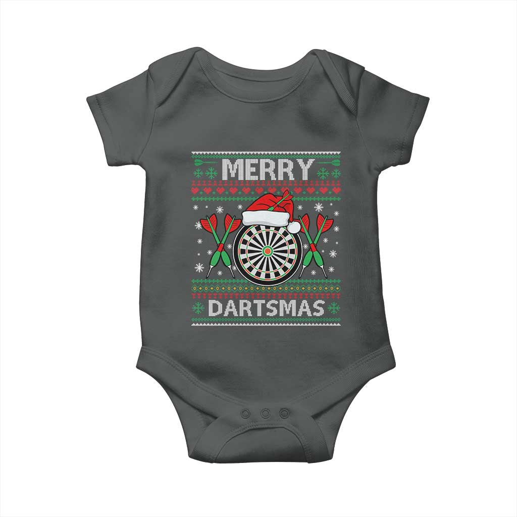 Christmas Dart Player Gift Baby Onesie Merry Dartsmas - Wonder Print Shop