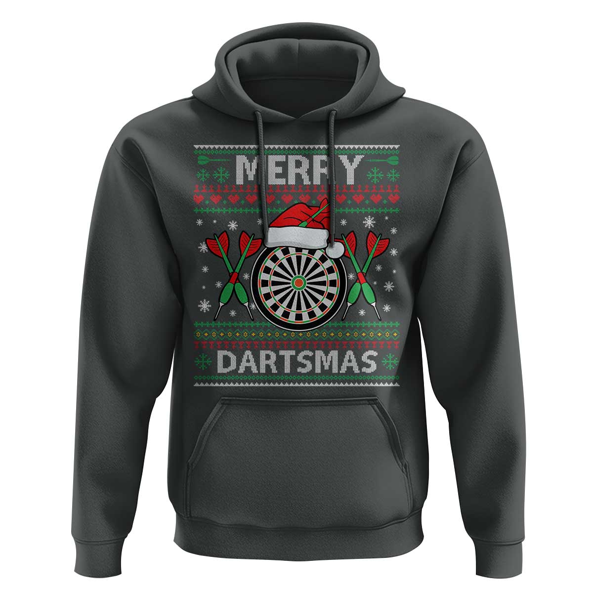 Christmas Dart Player Gift Hoodie Merry Dartsmas - Wonder Print Shop