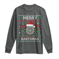 Christmas Dart Player Gift Long Sleeve Shirt Merry Dartsmas - Wonder Print Shop