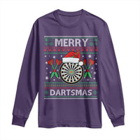 Christmas Dart Player Gift Long Sleeve Shirt Merry Dartsmas - Wonder Print Shop