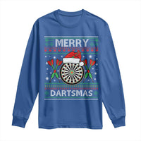 Christmas Dart Player Gift Long Sleeve Shirt Merry Dartsmas - Wonder Print Shop