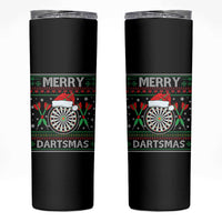 Christmas Dart Player Gift Skinny Tumbler Merry Dartsmas - Wonder Print Shop