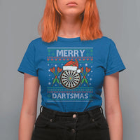 Christmas Dart Player Gift T Shirt For Women Merry Dartsmas - Wonder Print Shop