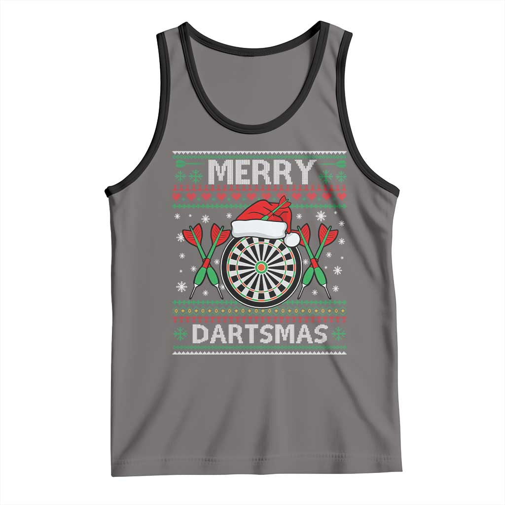Christmas Dart Player Gift Tank Top Merry Dartsmas - Wonder Print Shop