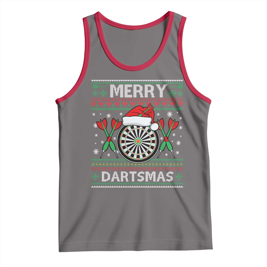 Christmas Dart Player Gift Tank Top Merry Dartsmas - Wonder Print Shop