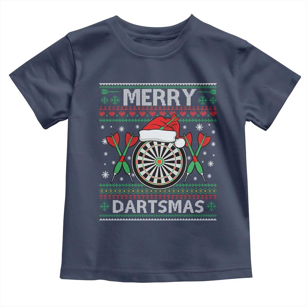 Christmas Dart Player Gift Toddler T Shirt Merry Dartsmas - Wonder Print Shop