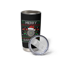 Christmas Dart Player Gift Tumbler Cup Merry Dartsmas - Wonder Print Shop