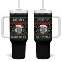 Christmas Dart Player Gift Tumbler With Handle Merry Dartsmas - Wonder Print Shop