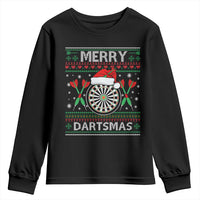 Christmas Dart Player Gift Youth Sweatshirt Merry Dartsmas - Wonder Print Shop