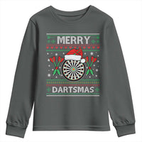 Christmas Dart Player Gift Youth Sweatshirt Merry Dartsmas - Wonder Print Shop