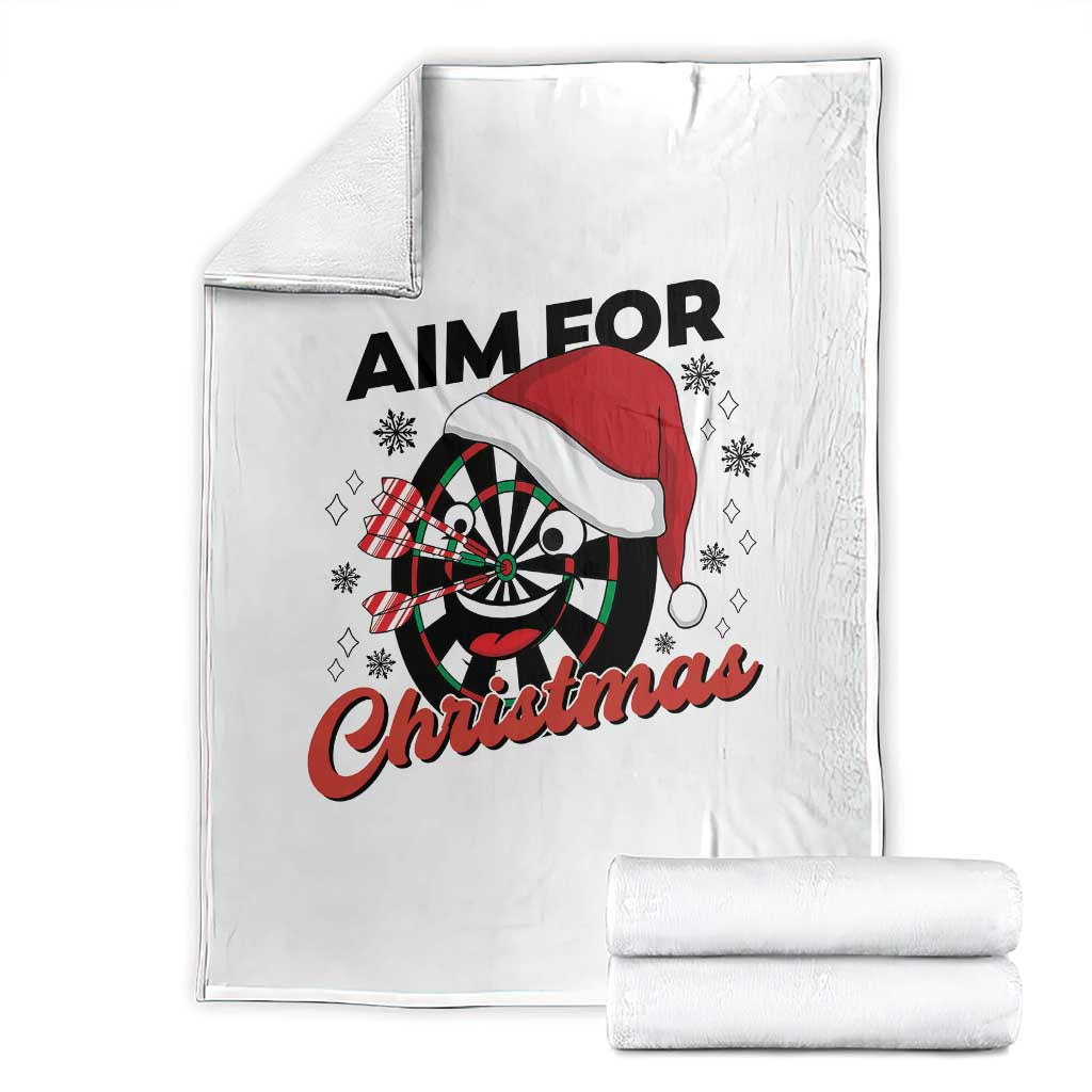 Funny Dart Player Aim For Christmas Throw Blanket Gift For Dartist - Wonder Print Shop