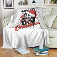 Funny Dart Player Aim For Christmas Throw Blanket Gift For Dartist - Wonder Print Shop