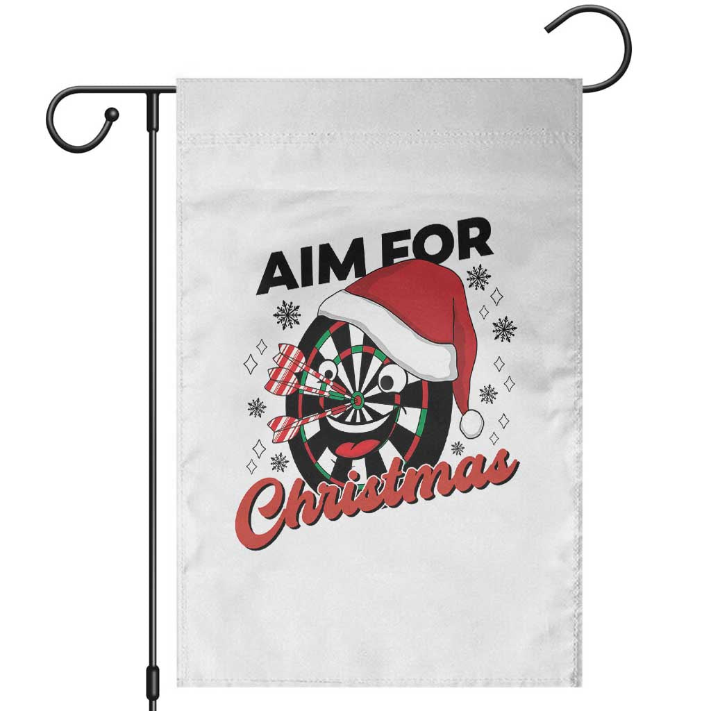 Funny Dart Player Aim For Christmas Garden Flag Gift For Dartist - Wonder Print Shop