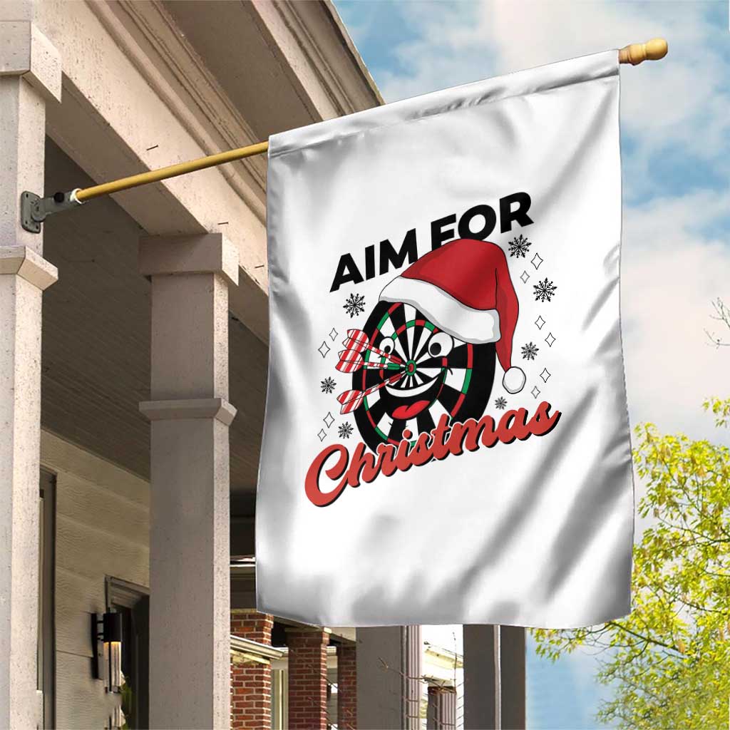Funny Dart Player Aim For Christmas Garden Flag Gift For Dartist - Wonder Print Shop