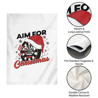 Funny Dart Player Aim For Christmas Garden Flag Gift For Dartist - Wonder Print Shop