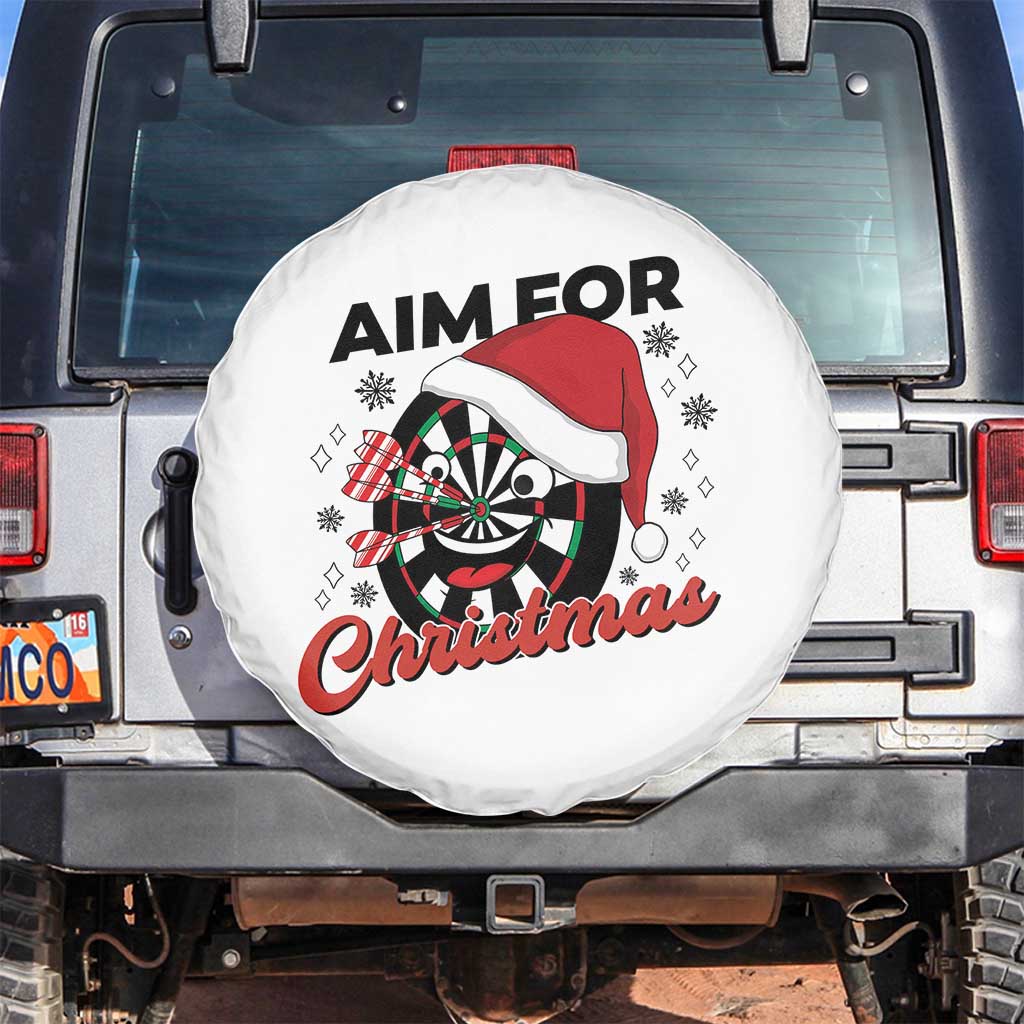 Funny Dart Player Aim For Christmas Spare Tire Cover Gift For Dartist - Wonder Print Shop