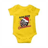 Funny Dart Player Aim For Christmas Baby Onesie Gift For Dartist - Wonder Print Shop