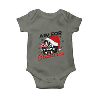 Funny Dart Player Aim For Christmas Baby Onesie Gift For Dartist - Wonder Print Shop