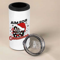 Funny Dart Player Aim For Christmas 4 in 1 Can Cooler Tumbler Gift For Dartist - Wonder Print Shop