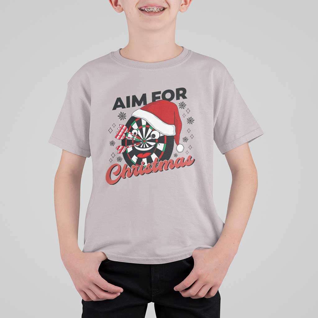 Funny Dart Player Aim For Christmas T Shirt For Kid Gift For Dartist - Wonder Print Shop