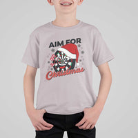 Funny Dart Player Aim For Christmas T Shirt For Kid Gift For Dartist - Wonder Print Shop