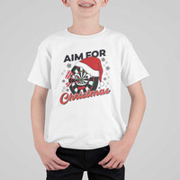 Funny Dart Player Aim For Christmas T Shirt For Kid Gift For Dartist - Wonder Print Shop