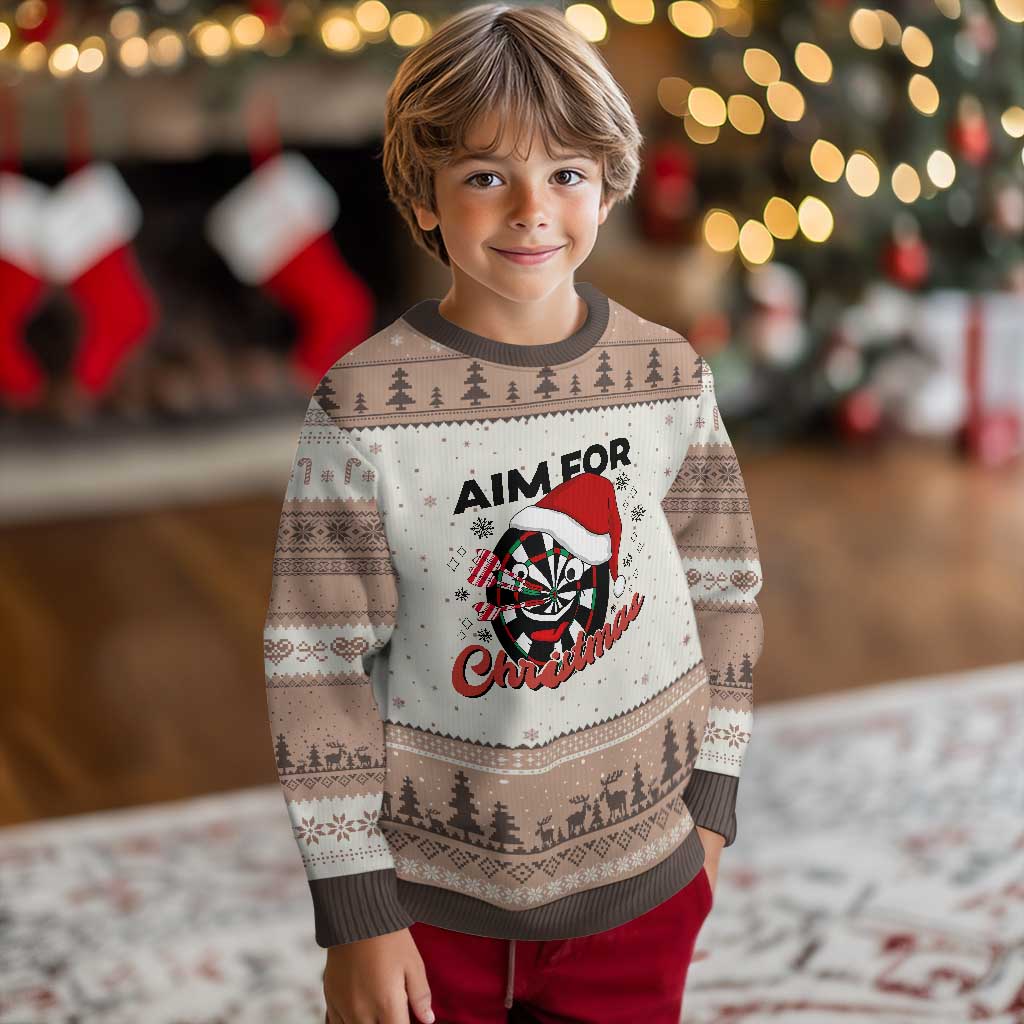 Funny Dart Player Aim For Xmas Ugly Christmas Sweater Gift For Dartist - Wonder Print Shop