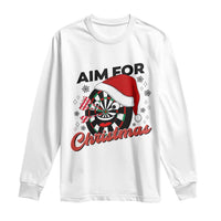 Funny Dart Player Aim For Christmas Long Sleeve Shirt Gift For Dartist - Wonder Print Shop