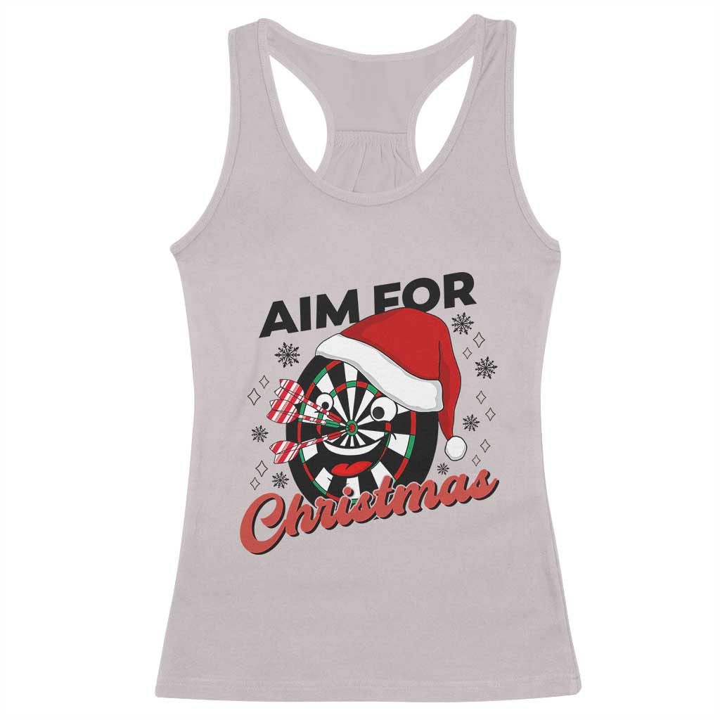 Funny Dart Player Aim For Christmas Racerback Tank Top Gift For Dartist - Wonder Print Shop