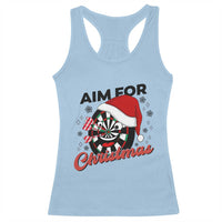 Funny Dart Player Aim For Christmas Racerback Tank Top Gift For Dartist - Wonder Print Shop