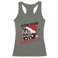 Funny Dart Player Aim For Christmas Racerback Tank Top Gift For Dartist - Wonder Print Shop