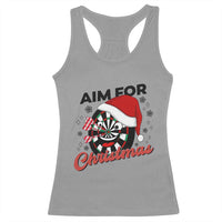 Funny Dart Player Aim For Christmas Racerback Tank Top Gift For Dartist - Wonder Print Shop