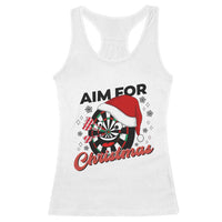 Funny Dart Player Aim For Christmas Racerback Tank Top Gift For Dartist - Wonder Print Shop