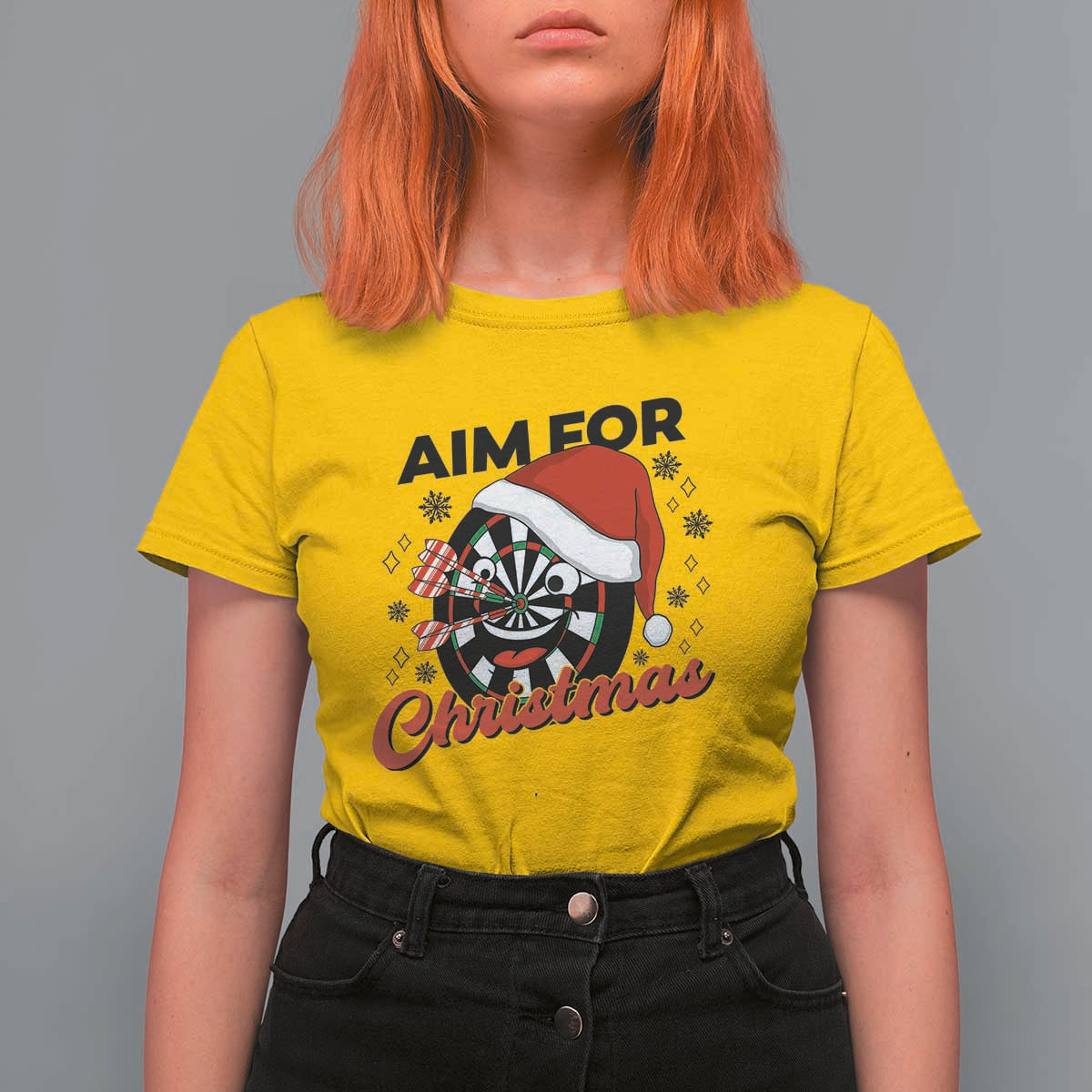 Funny Dart Player Aim For Christmas T Shirt For Women Gift For Dartist - Wonder Print Shop
