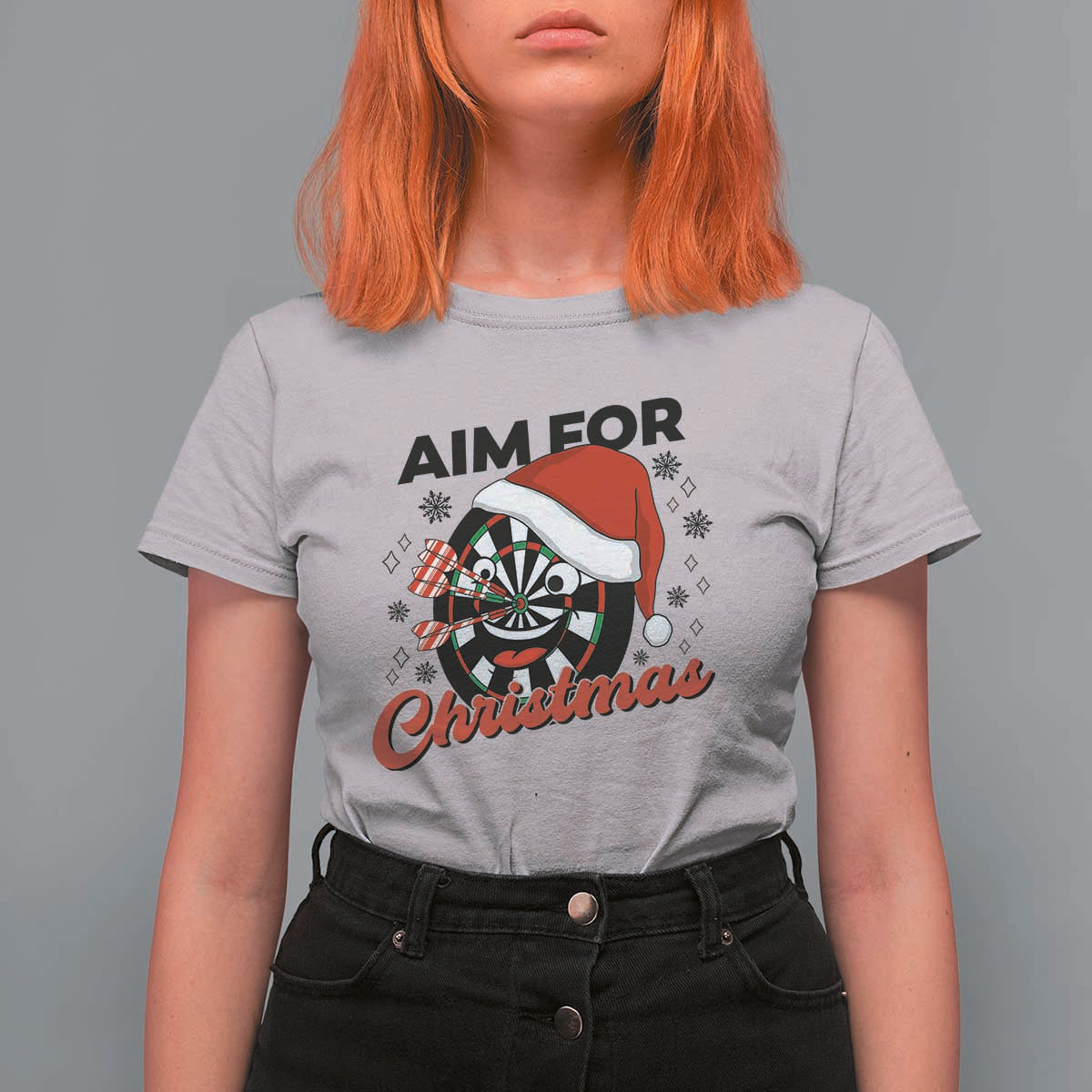 Funny Dart Player Aim For Christmas T Shirt For Women Gift For Dartist - Wonder Print Shop