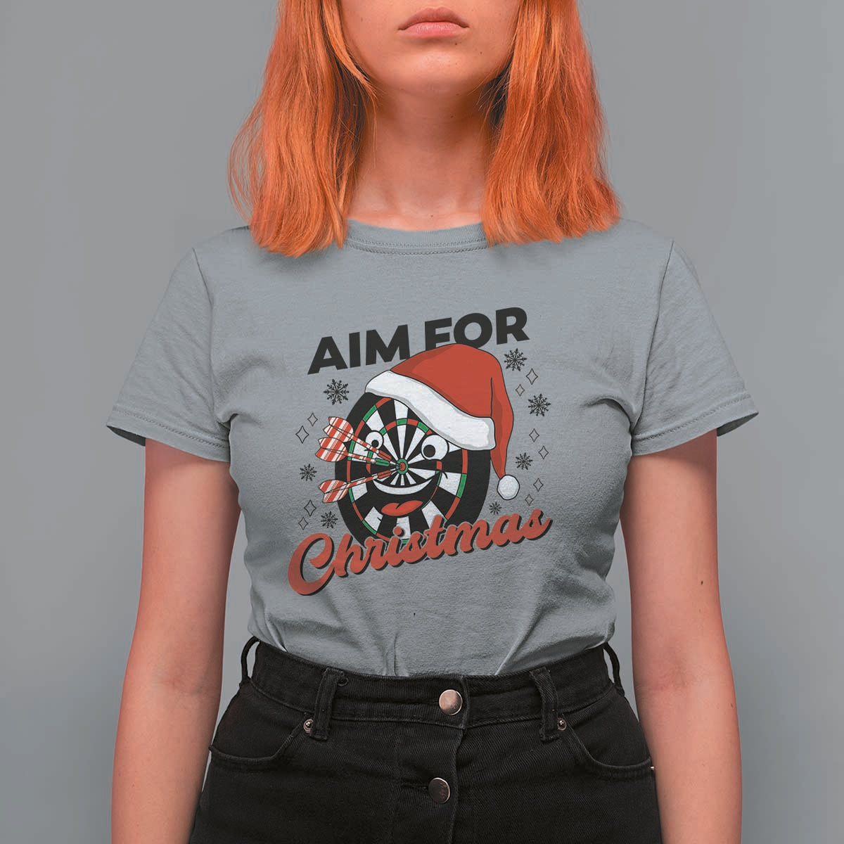 Funny Dart Player Aim For Christmas T Shirt For Women Gift For Dartist - Wonder Print Shop