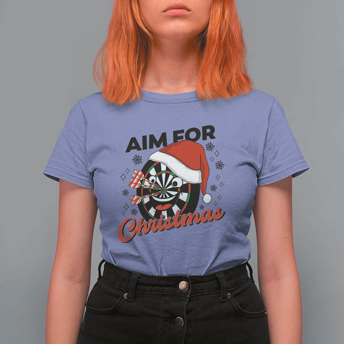 Funny Dart Player Aim For Christmas T Shirt For Women Gift For Dartist - Wonder Print Shop