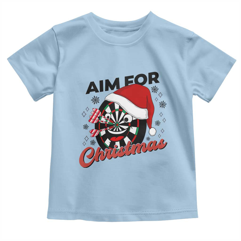 Funny Dart Player Aim For Christmas Toddler T Shirt Gift For Dartist - Wonder Print Shop