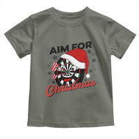 Funny Dart Player Aim For Christmas Toddler T Shirt Gift For Dartist - Wonder Print Shop