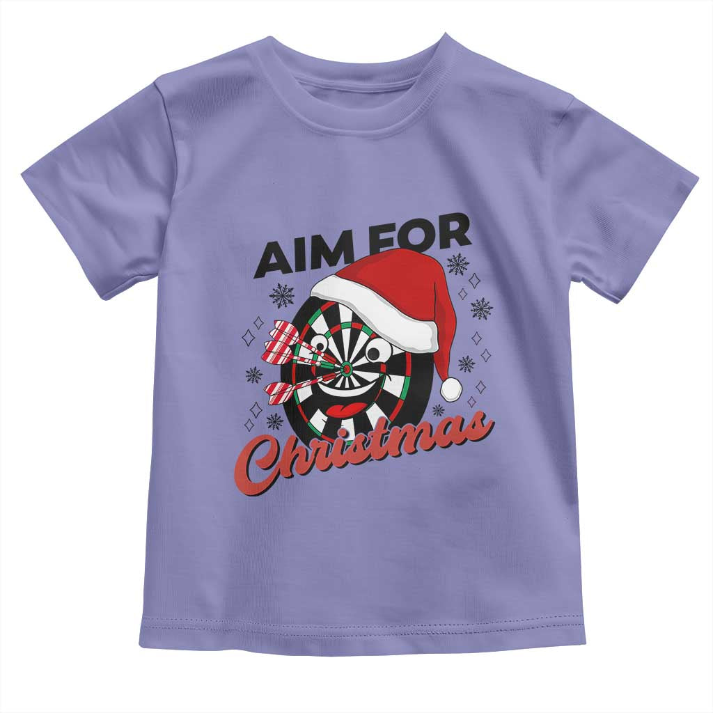 Funny Dart Player Aim For Christmas Toddler T Shirt Gift For Dartist - Wonder Print Shop