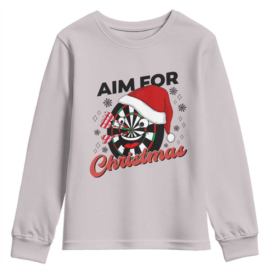 Funny Dart Player Aim For Christmas Youth Sweatshirt Gift For Dartist - Wonder Print Shop