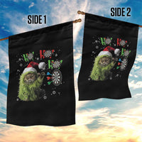 Funny Cat Throwing Dart Ho Ho Ho Garden Flag Christmas Gift For Dart Player - Wonder Print Shop