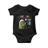 Funny Cat Throwing Dart Ho Ho Ho Baby Onesie Christmas Gift For Dart Player - Wonder Print Shop