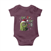 Funny Cat Throwing Dart Ho Ho Ho Baby Onesie Christmas Gift For Dart Player - Wonder Print Shop