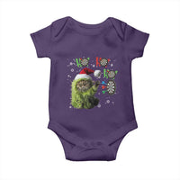Funny Cat Throwing Dart Ho Ho Ho Baby Onesie Christmas Gift For Dart Player - Wonder Print Shop