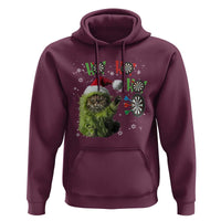 Funny Cat Throwing Dart Ho Ho Ho Hoodie Christmas Gift For Dart Player - Wonder Print Shop