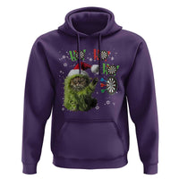Funny Cat Throwing Dart Ho Ho Ho Hoodie Christmas Gift For Dart Player - Wonder Print Shop