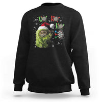 Funny Cat Throwing Dart Ho Ho Ho Sweatshirt Christmas Gift For Dart Player - Wonder Print Shop